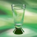 Green Optical Crystal Expressions Vase