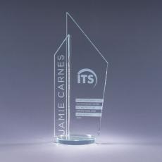 Employee Gifts - Clear Optical Crystal Skape Obelisk Award
