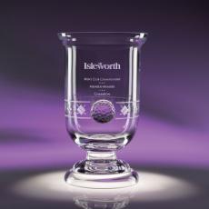 Employee Gifts - Narrative Optical Crystal Golf Ball Award Cup