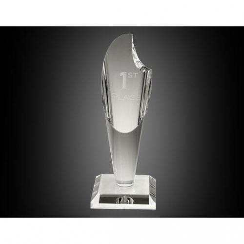 Corporate Awards - Crystal Awards - Flame Awards - Clear Crystal Torch Award