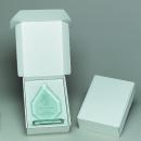Green Jade Glass Conquest Award with Rectangle Base