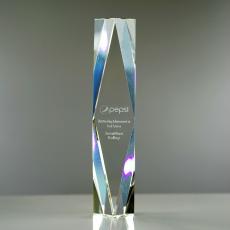 Employee Gifts - Clear Optical Crystal President Tower Award