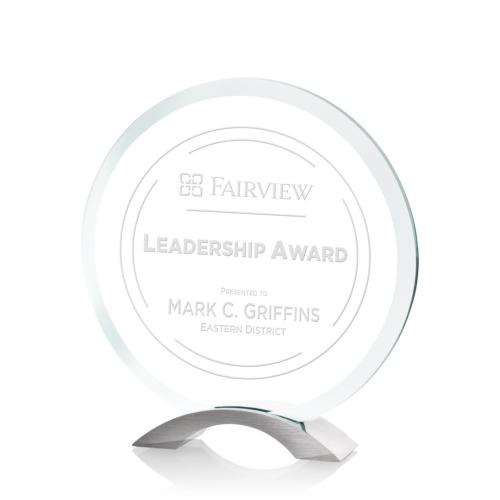 Corporate Awards - Employee Awards - Employee of the Month Awards - Essex Circle Glass Award