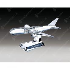 Employee Gifts - Clear Crystal Airplane Award
