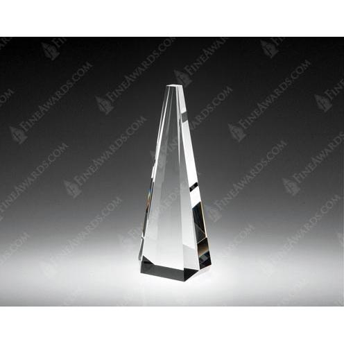 Corporate Awards - Service Awards - Clear Crystal Prism Pinnacle Award