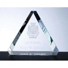 Employee Gifts - Crystal Triangle Paperweight