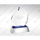 Blue Eternal Flame Crystal Award