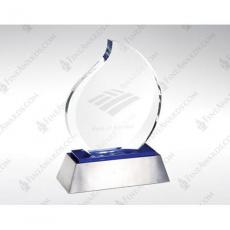 Employee Gifts - Blue Eternal Flame Crystal Award