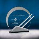 Eclipse Jade Glass Award on Triangle Base