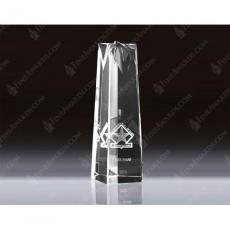 Employee Gifts - Clear Optical Crystal 3D Star Tower