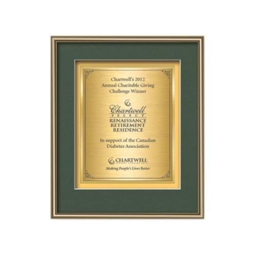 Fenestra Certificate TexEtch Gold WLTT70GV1 FineAwards