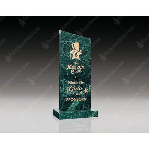Corporate Awards - Award Plaques - Marble and Stone Plaques - Green Marble View Award