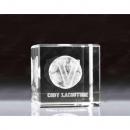 Clear Optical Crystal 3D Cube Award