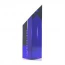 Blue Optical Crystal Diamond Tower Award