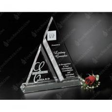 Employee Gifts - Clear Optical Crystal Aztec Award