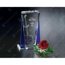 Clear & Blue Crystal Sentinel Award