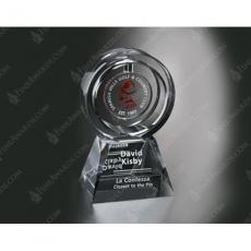 Employee Gifts - Clear Optical Crystal Annular Award