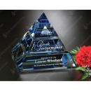 Apogee Blue Crystal Pyramid Award