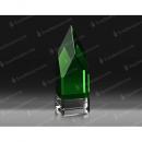 Monolith Green Optical Crystal Award with Clear Base