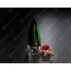 Employee Gifts - Culmination Green Award with Clear Base