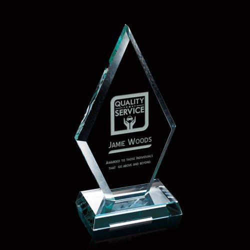 Corporate Awards - Premier Jade Diamond Glass Award