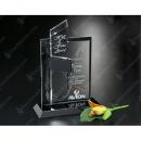 Intrepid Optical Crystal Award with Black Glass