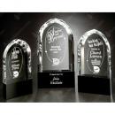 Cosmo Crystal Arch Award on Black Base