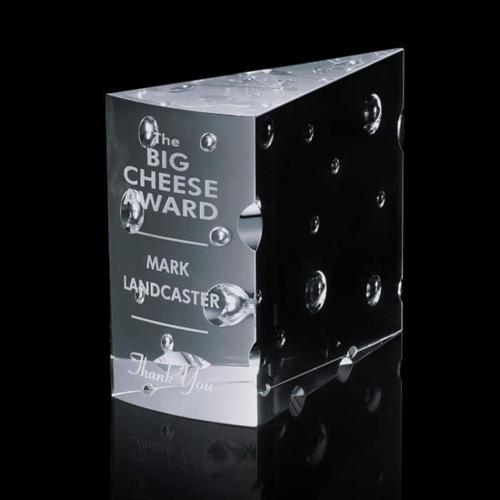 Corporate Awards - Big Cheese Abstract / Misc Crystal Award