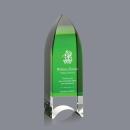 Emerald Tower Obelisk Crystal Award