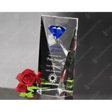 Employee Gifts - Gemstone Clear Optical Crystal Award