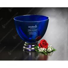 Employee Gifts - Cobalt Blue Pedestal Bowl