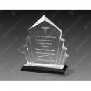 Silver Arrow Acrylic Award on Black Base