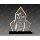Lumins Clear Acrylic Award with Gold Accent