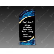 Employee Gifts - Blue & Black Radiance Acrylic Award