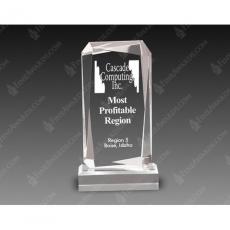 Clear Acrylic Rectangle Award - Acrylic Awards