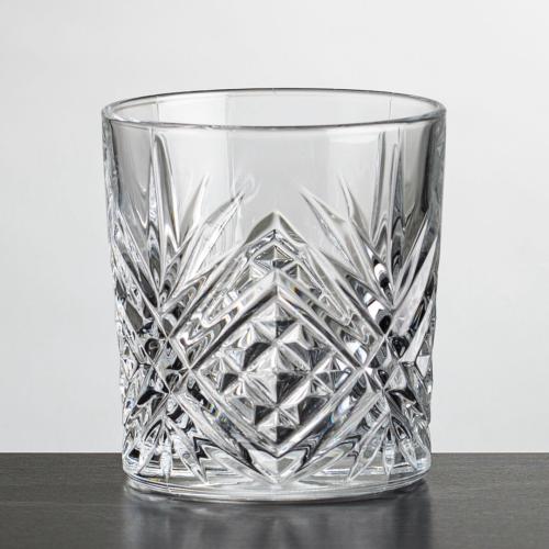 Corporate Recognition Gifts - Etched Barware - Milford On-The-Rocks - 10oz