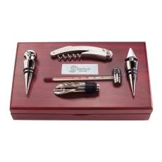 Bodega Wine Accessory Set - Etched Barware