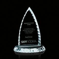Employee Gifts - Iceberg Bullet Jade Glass Award