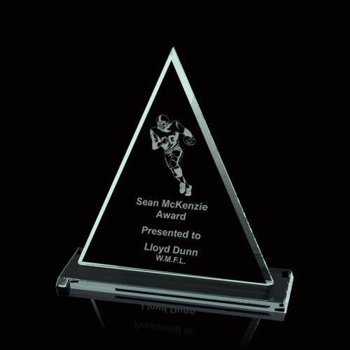 Corporate Awards - Oxford Jade Pyramid Glass Award