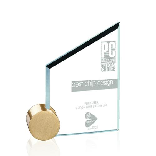 Corporate Awards - Cooper Circle Jade Peak Glass Award