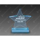 Blue Acrylic Star Award on Blue Base