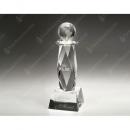 Clear Crystal Ultimate Globe Trophy