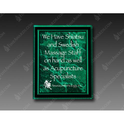 Corporate Awards - Award Plaques - Acrylic Plaques - Green Acrylic Plaque