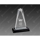 Clear Zenith Star Acrylic Award on Black Base