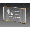 Gold Crescent Acrylic Award