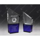 Blue & Clear Optical Crystal K2 Award