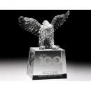 Clear Optical Crystal Rising Eagle Award