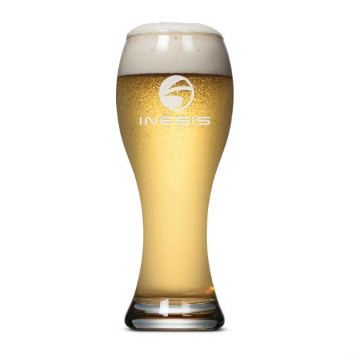 Corporate Recognition Gifts - Etched Barware - Glencairn® Pilsner - Deep Etch