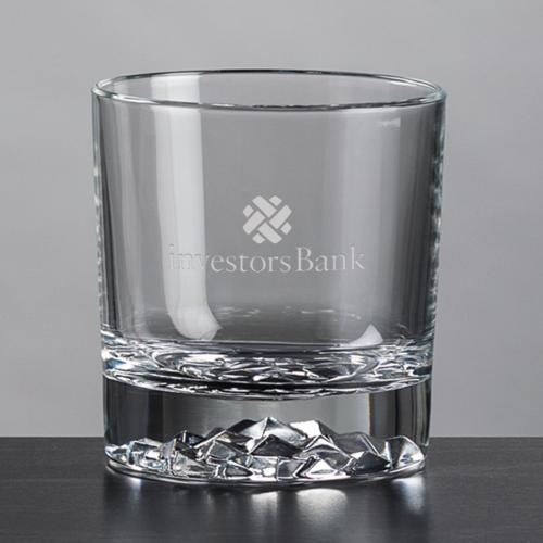 Corporate Recognition Gifts - Etched Barware - Cassidy OTR - Deep Etch