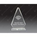 Clear Optical Crystal Triangle Award